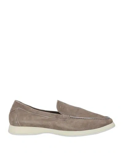 Andrea Ventura Firenze Man Loafers Taupe Size 9 Leather In Brown