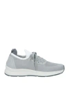 Andrea Ventura Firenze Man Sneakers Light Grey Size 8.5 Leather, Textile Fibers