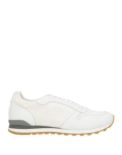 Andrea Ventura Firenze Man Sneakers White Size 8 Leather