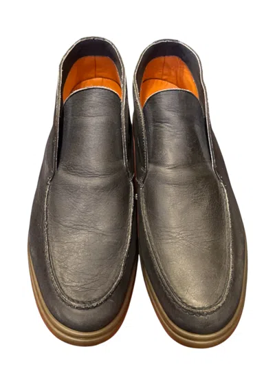 Andrea Ventura Shiny Leather Loafers In Multi