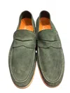 Andrea Ventura Suede Short Penny Loafers In Multi