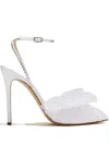 Andrea Wazen 105mm Franca Glitz Crystal-embellished Ruffle Pumps In White