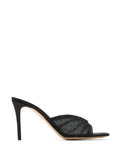 Andrea Wazen Astrid Mules In Black