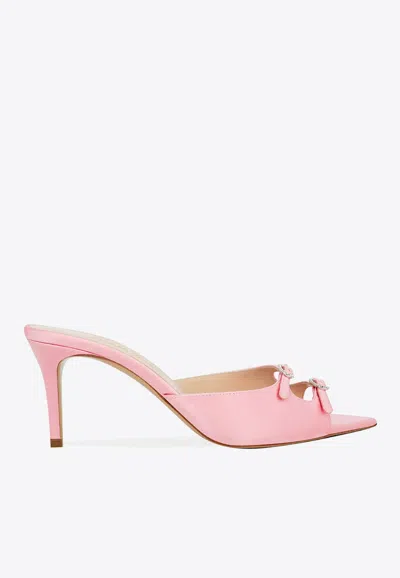 Andrea Wazen Carol 75 Satin Mules
