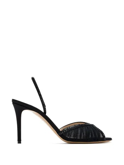 Andrea Wazen Jen Embellished Pumps In Black