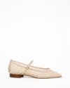 Andrea Wazen Julie Square-toe Ballet Flats In Neutral