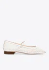 Andrea Wazen Julie Square-toe Ballet Flats