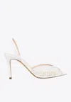 Andrea Wazen Katy 85 Slingback Net Sandals