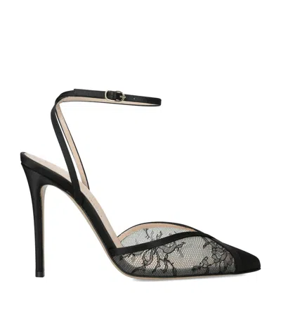 Andrea Wazen Lace Lenny Pumps 105 In Black