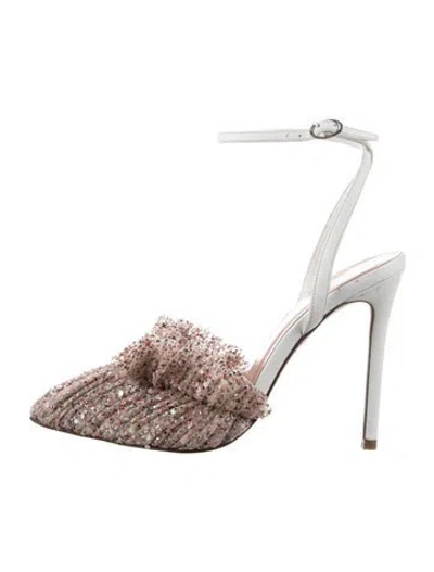 Pre-owned Andrea Wazen Leather Patterned Pumps In Multicolor
