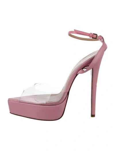 Pre-owned Andrea Wazen Leather Pumps In Pink