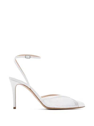 Andrea Wazen Lenny Pumps In White