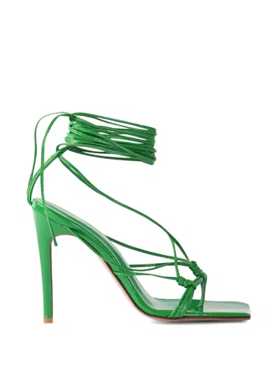 Andrea Wazen Mandaloun Heeled Sandals In Green