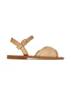 Andrea Wazen Mesh Sandals In Brown
