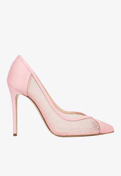 Andrea Wazen Nora 105 Guipure Lace Pumps