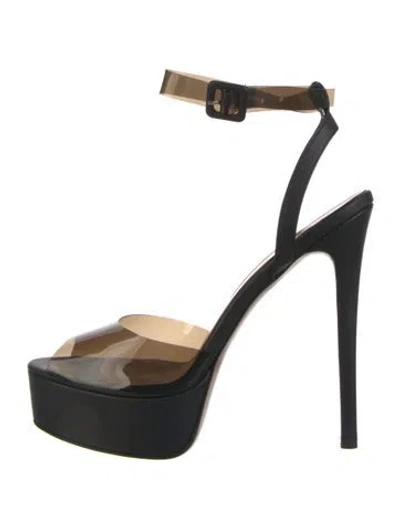 Pre-owned Andrea Wazen Pvc Pumps W/ Tags In Black