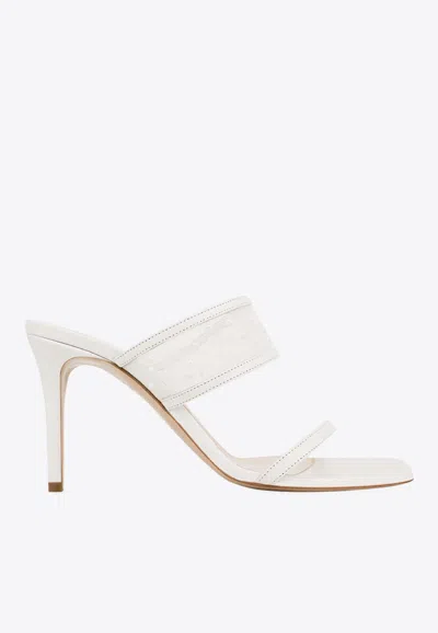 Andrea Wazen Tabaris 85 Double-strap Mesh Sandals
