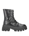 Andrea Wazen Woman Ankle Boots Black Size 7.5 Leather