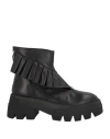Andrea Wazen Woman Ankle Boots Black Size 9.5 Leather