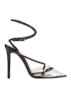 Andrea Wazen Woman Pumps Black Size 11 Leather, Pvc - Polyvinyl Chloride