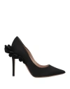 Andrea Wazen Woman Pumps Black Size 8 Textile Fibers In Black