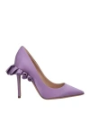 Andrea Wazen Woman Pumps Purple Size 8 Textile Fibers
