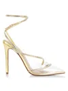 Andrea Wazen Women's Dassy Sunset Leather & Crystal Pumps In Gold