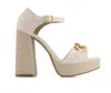 Andrea Women's Ankle Strap Heeled Sandal In Ivory