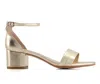 Andrea Women's Ankle Strap Heeled Sandals Or