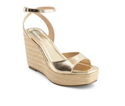 Andrea Women's Ankle Strap Sandal In Gold
