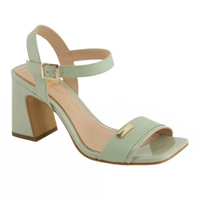 Andrea Women's Ankle Strap Sandal In Green In Multi