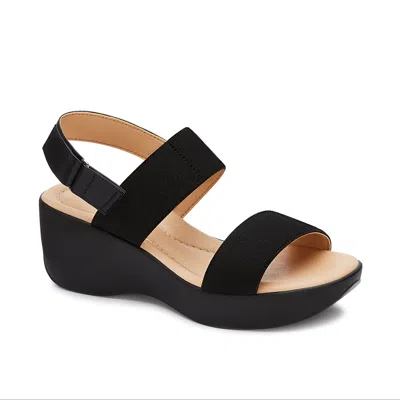 Andrea Women's Ankle Strap Sandals In Black