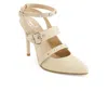 Andrea Women's Ankle Strap Stilettos 52184 In Neutral