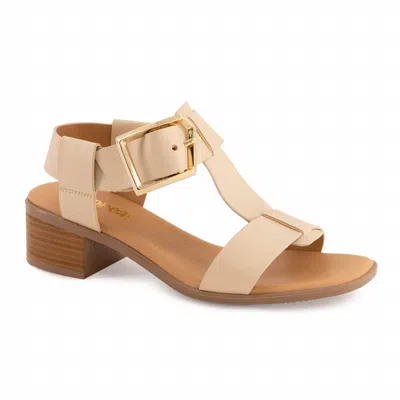 Andrea Women's Ankle-strap Comfort Sandals In Beige In Neutral