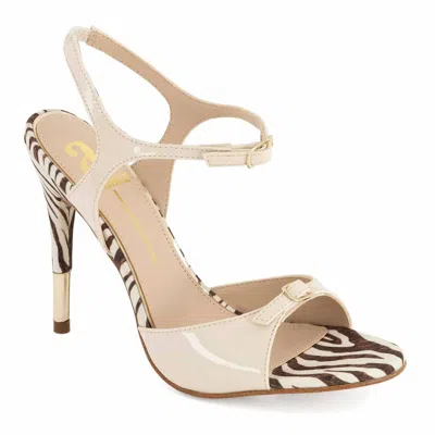 Andrea Women's Ankle-strap Heeled Sandals In Bone In Multi