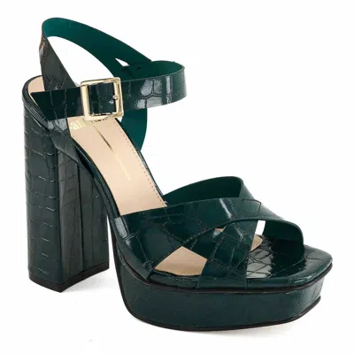 Andrea Women's Ankle-strap Platform Sandal In Green