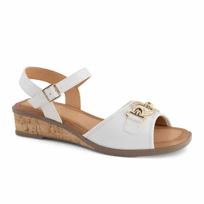 Andrea Women's Ankle-strap Sandal In White