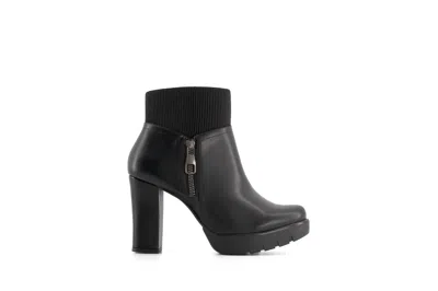 Andrea Women's Block Heel Boots In Black