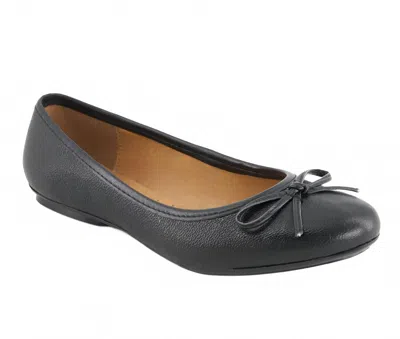 Andrea Women's Ballet Flats With Bow 36064 In Black