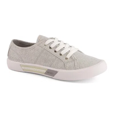 Andrea Women's Casual Canvas Sneakers In Grey In Gray