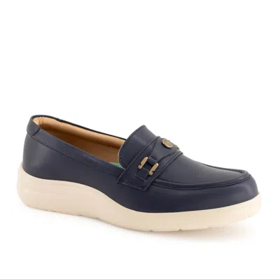 Andrea Women's Casual Comfort Loafers Navy In Blue