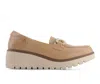 Andrea Women's Casual Wedge Loafers In Beige