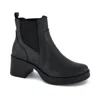 Andrea Chelsea Boots With Elastic Sides In Black