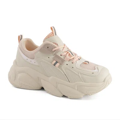 Andrea Women's Chunky Fashion Sneakers With Platform Sole In Neutral