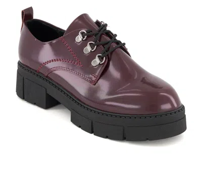 Andrea Women's Chunky Sole Patent Oxfords 90807 In Multi