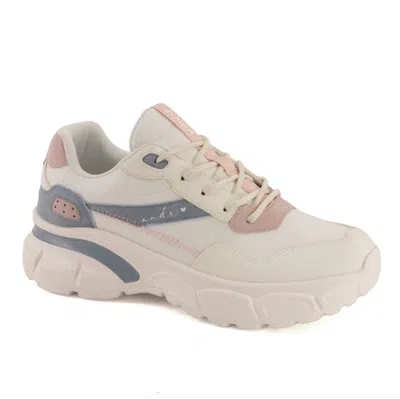 Andrea Women's Chunky Sole Sneakers In White In Multi