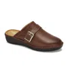 Andrea Comfort Casual Clogs In Brown
