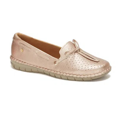 Andrea Women's Comfort Moccasins In Rose Gold In Multi