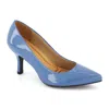 Andrea Comfort Plus Medium Heel Stilettos In Blue