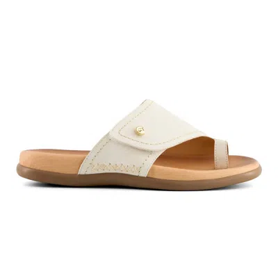 Andrea Women's Comfort Slip On Sandals In Beige In Neutral